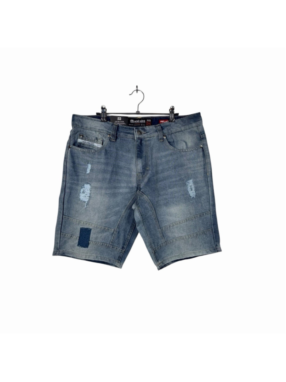 Ecko Unltd Denim 759 Relaxed Fit Denim Men's Shorts with Patch accents Size 34